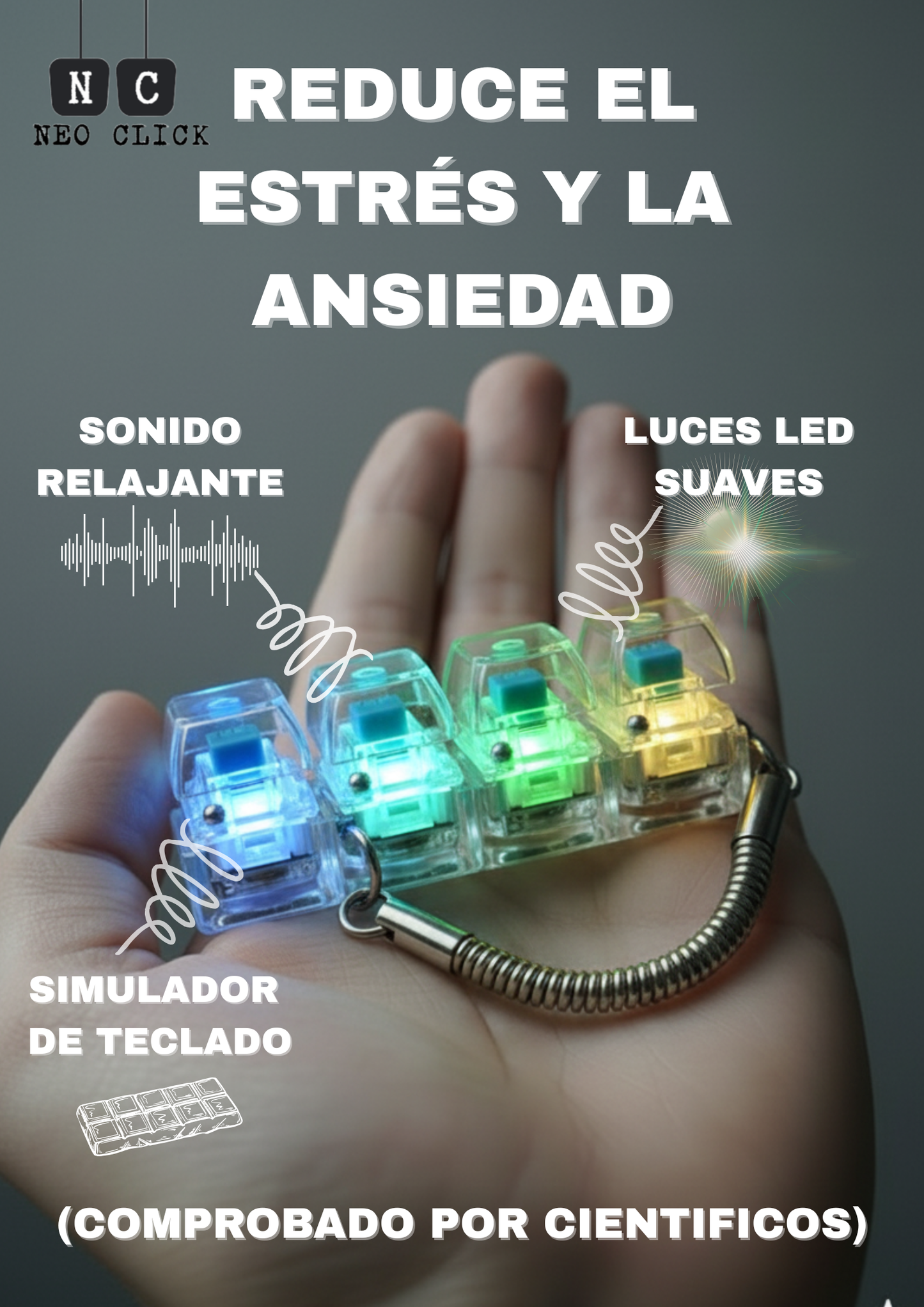 Neo Click™ – Llavero Anti-Estrés
