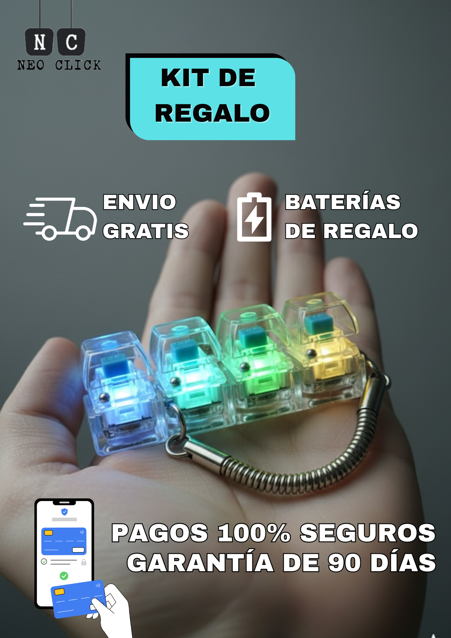 Neo Click™ – Llavero Anti-Estrés